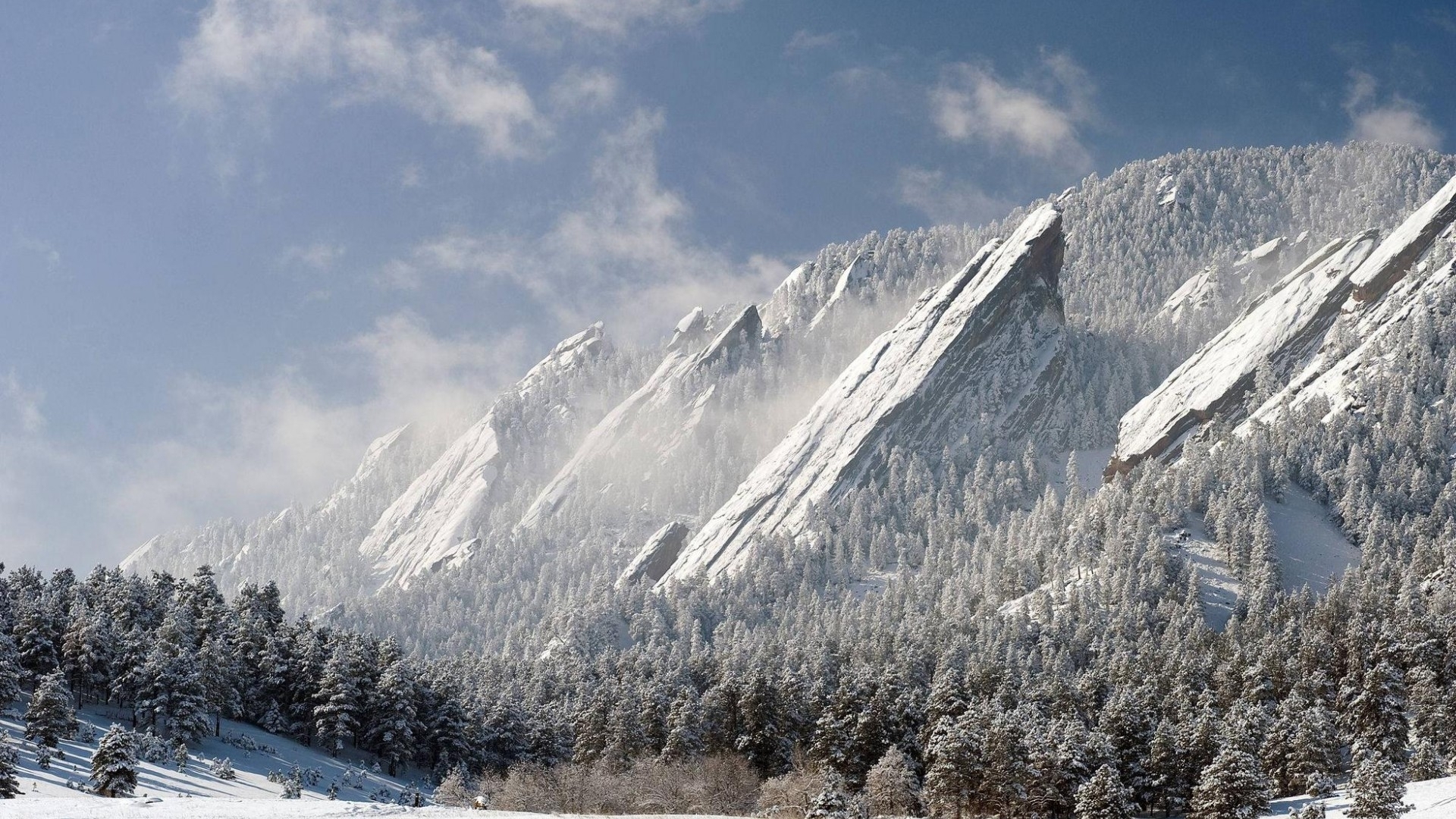 mountains landscapes nature winter snow forest 1920x1080 wallpaper Wallpaper 1920x1080 www.wallpaperswa.com 2